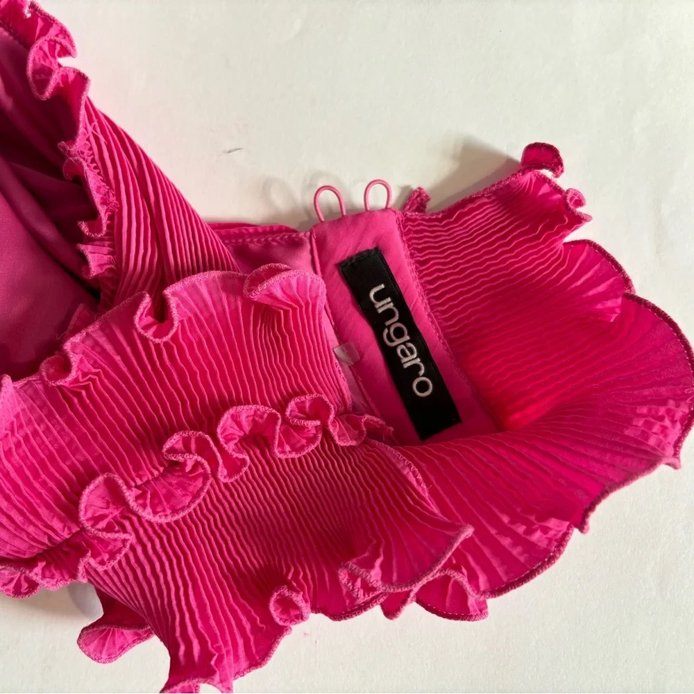 UNGARO Ruffle Dress - Picture 7 of 8